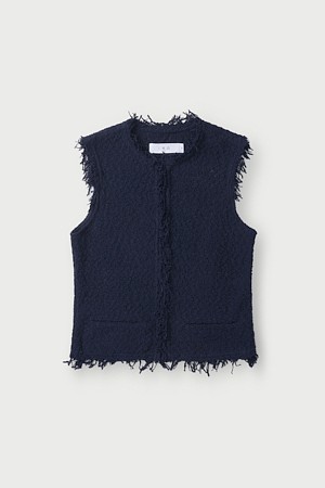 SHANNY 부클 트위드 베스트