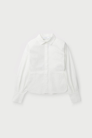 JANINE 슬림 버튼 셔츠 