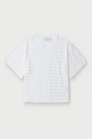 ULIZIA 시어 스트라이프 티셔츠