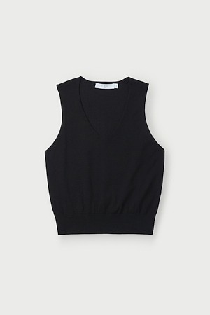 NISTA 실크 블렌드 브이넥 니트 탑