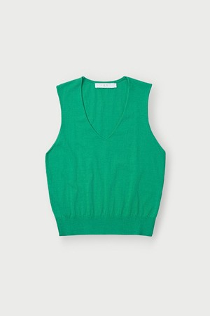 NISTA 실크 블렌드 브이넥 니트 탑