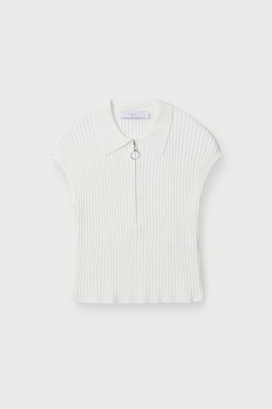 NALAH 하프짚 카라 니트 탑