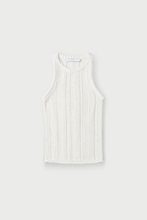 O MURIELLE 크로셰 니트 탑