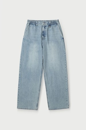 밴딩 루즈핏 데님 팬츠