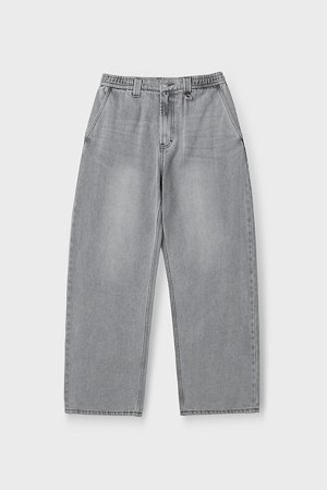 밴딩 루즈핏 데님 팬츠