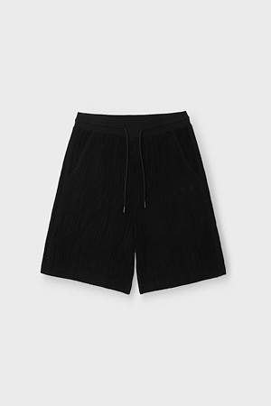 MPLEATS 니트 플리츠 쇼츠