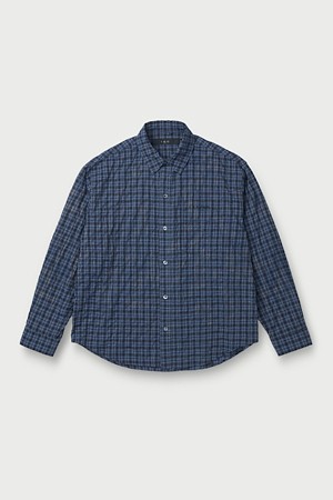 Cadence 체크 시어 다잉 긴팔 셔츠