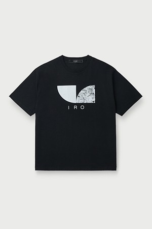 Circle 도형 로고 다잉 반팔 티셔츠