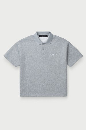 Evasion 오버핏 카라 반팔 쿠션 티셔츠