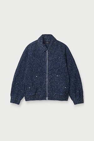 IMARYASPE 부클 트위드 트러커 자켓