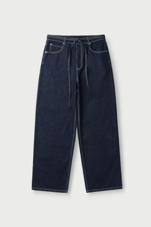 JUNOH 스트링 데님 팬츠