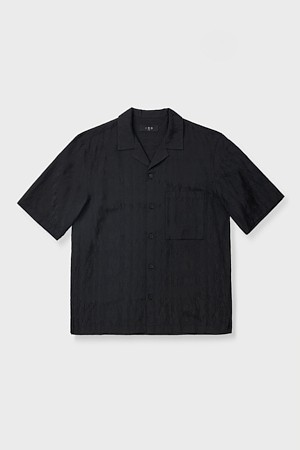 IREM 플루이드 캠프 칼라 숏 슬리브 셔츠