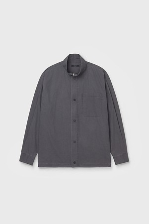 TRIX 하이넥 집업 셔츠