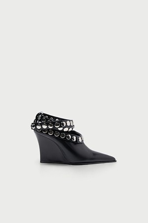 FAUVE CLICK 스터드 스트랩 뮬
