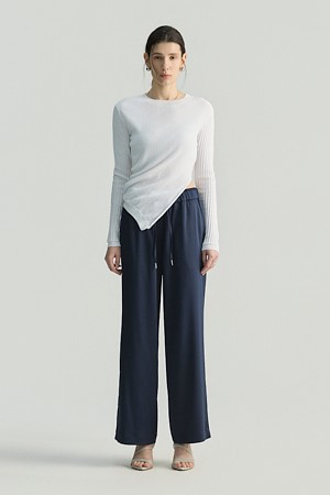 FOLLI 밴딩 실키 팬츠