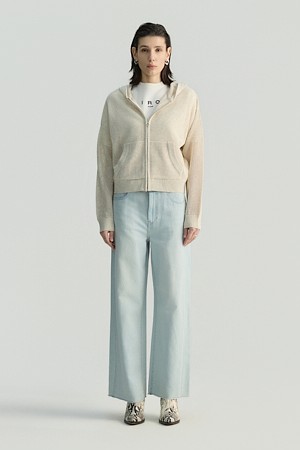 COZY 니트 후드집업