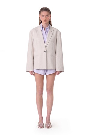 SUNY 벨티드 오버핏 테일러 자켓