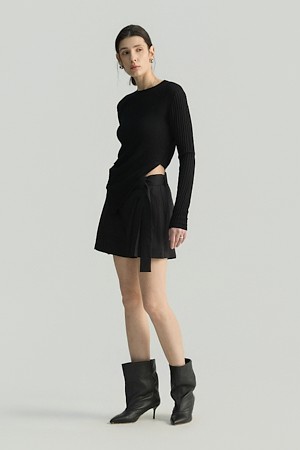 ANEMONE 리넨 벨티드 쇼츠