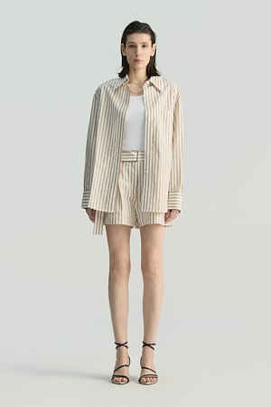 AZALOA 리넨 버튼 셔츠