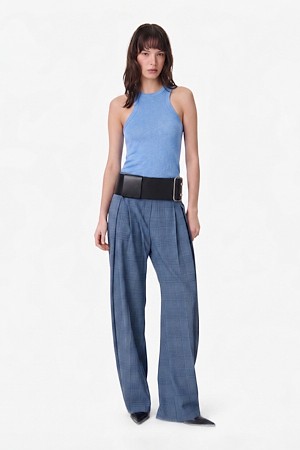 SAFRINA 리넨 홀터넥 탱크탑