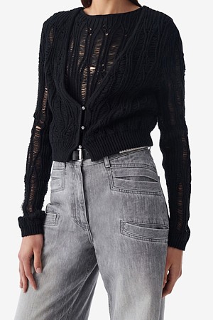 LUNA 크로셰 니트 가디건