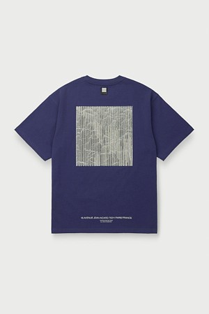 질감 아트웍 반팔 티셔츠