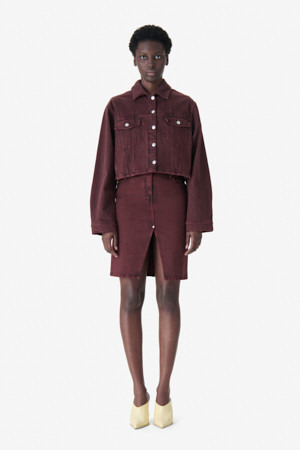 ECOSME 숏 트러커 데님 자켓