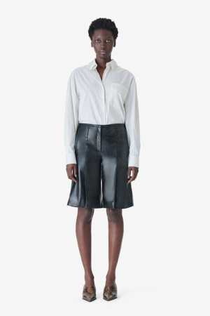 CHACAO 가죽 버뮤다 쇼츠