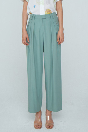 [20SS] Zigzag Wide Trousers (Green)