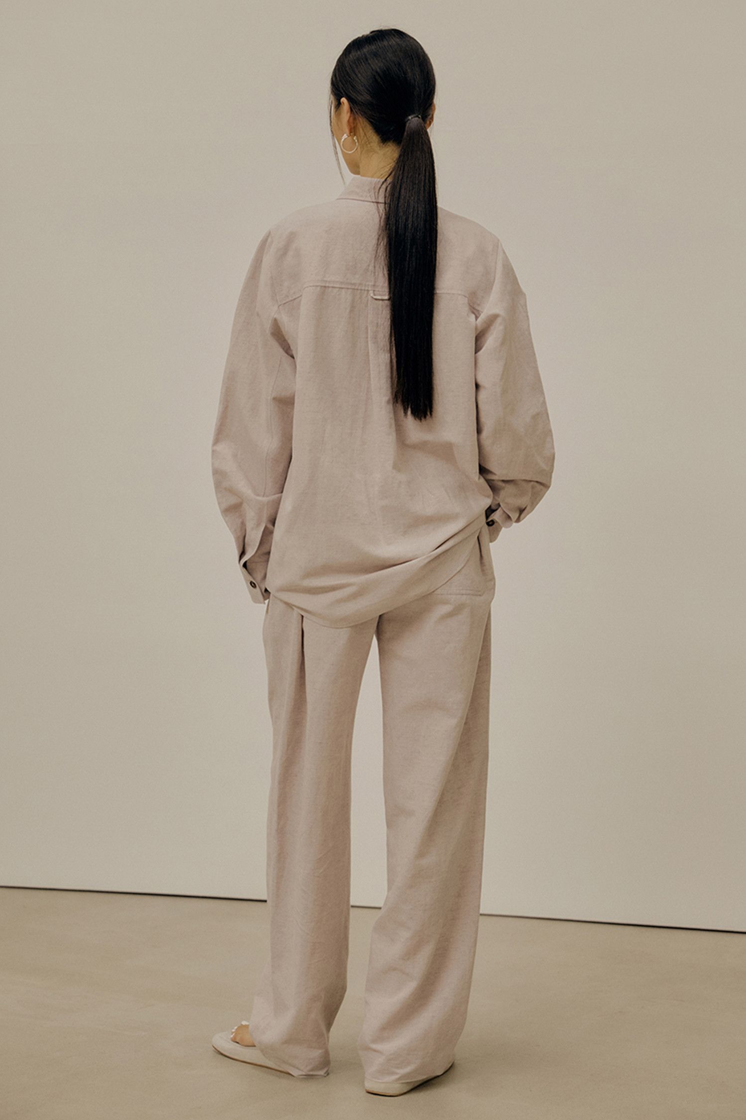                                     [21SS] LINEN SHIRT (VIOLET)_LOW CLASSIC                         [21SS] LINEN SHIRT (VIOLET)