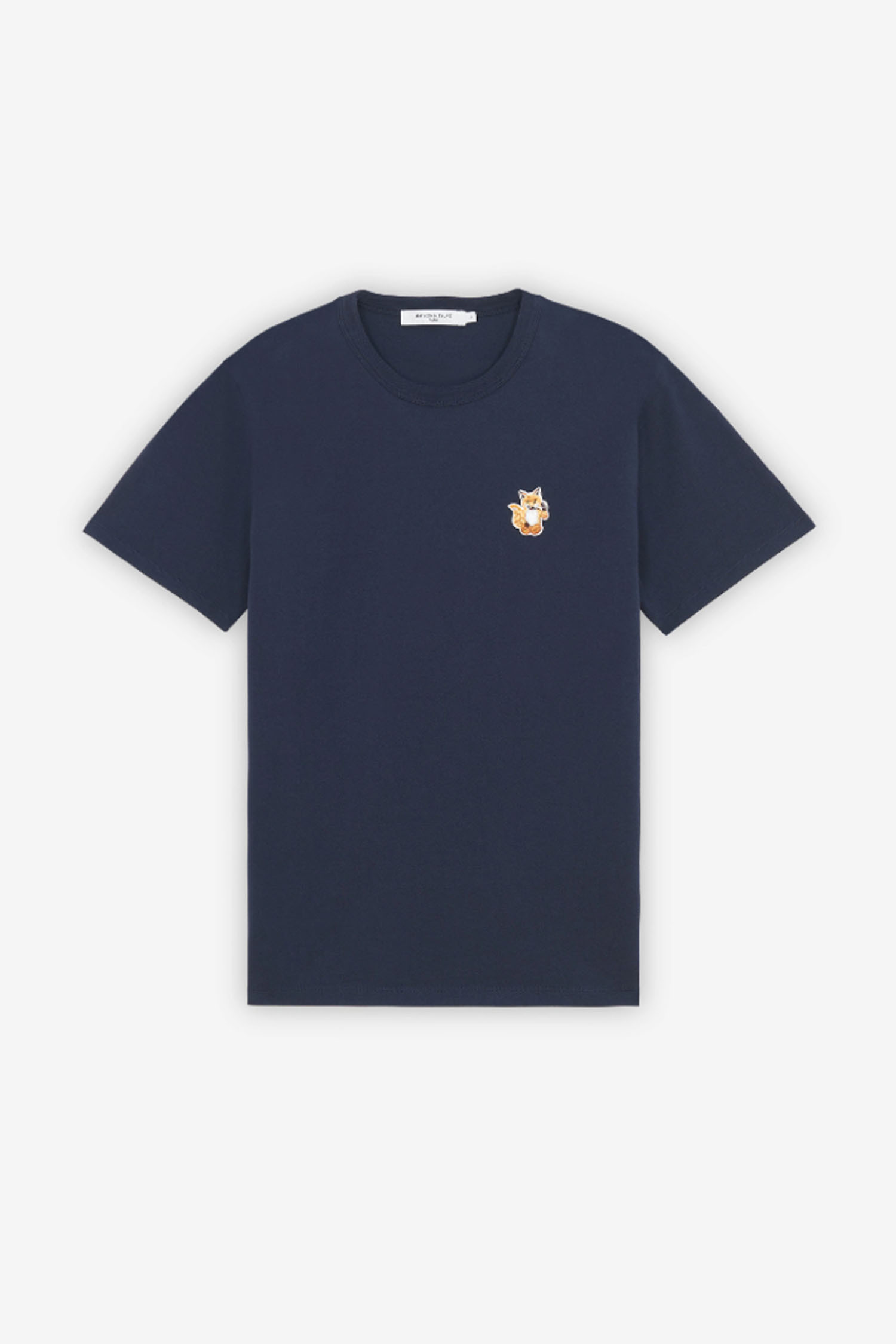 메종 키츠네] 남성 빅 올라잇 반팔 티셔츠 Hm00128Kj0008 Navy_Maison Kitsune