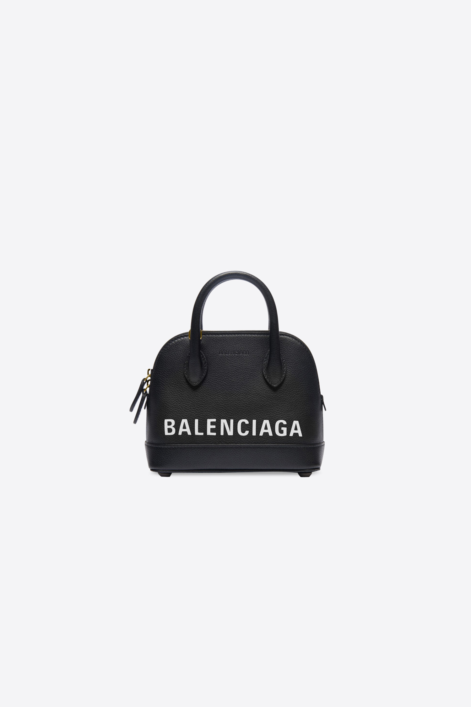 BALENCIAGA - 토트백 - [발렌시아가] 빌 XXS 탑 핸들 백 인 블랙/화이트 - 550646 1IZ1M 1090