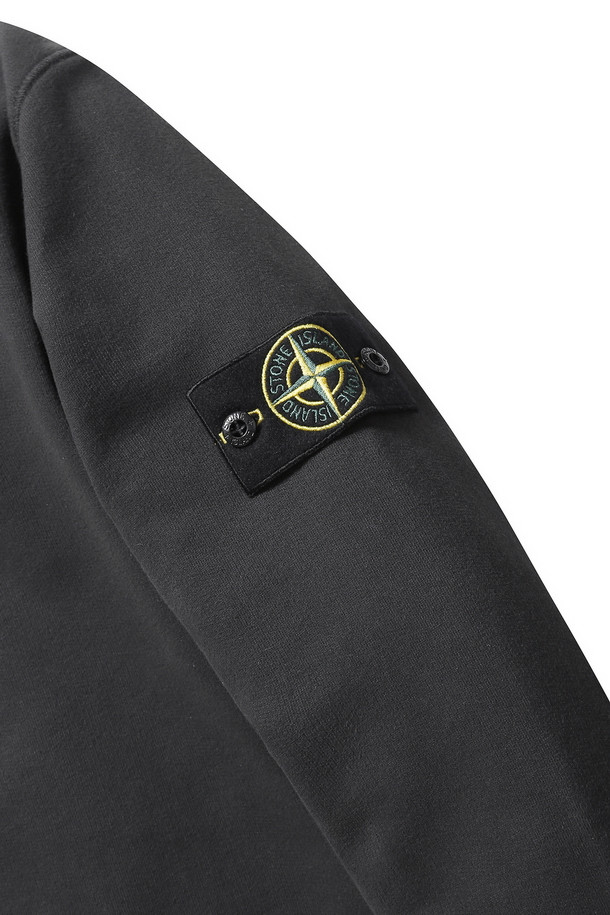 STONE ISLAND - 긴팔티셔츠 - [Stone Island] 가먼트 다잉 스웻셔츠 차콜 - 751563020_V0065 Charcoal