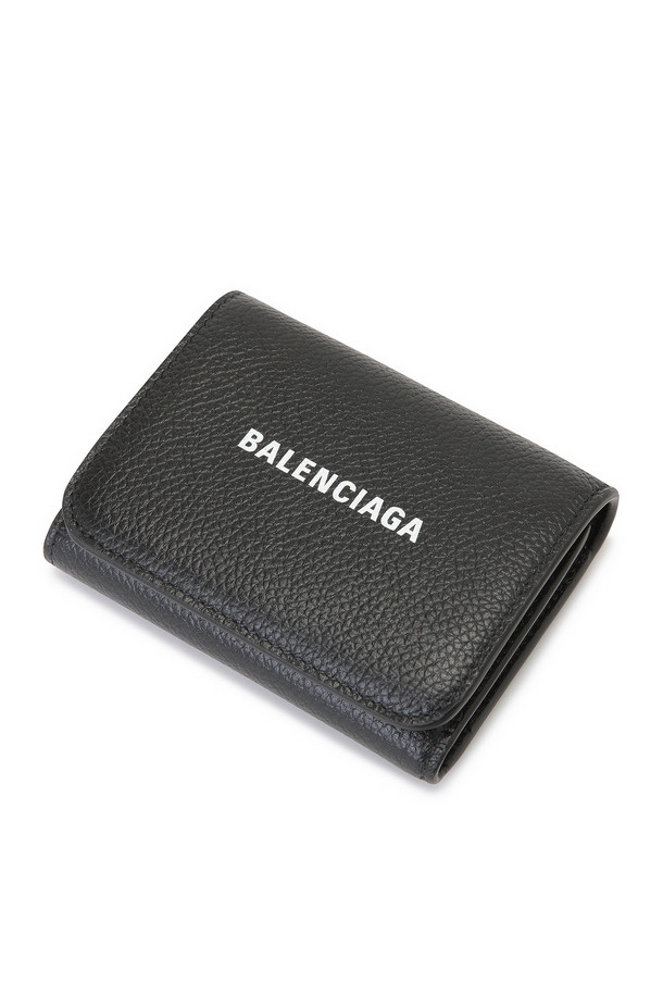 BALENCIAGA - 반지갑 - [BALENCIAGA] 트리폴드 반지갑 블랙 - 655622 1IZIM 1090 BLACK