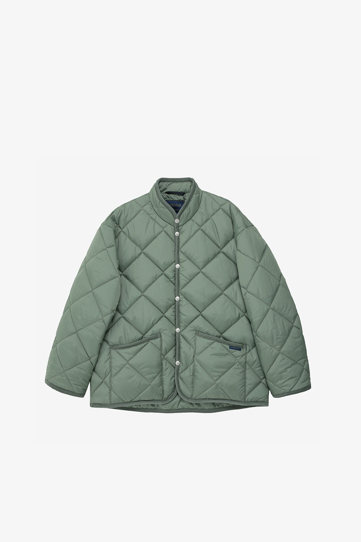 [Lavenham] Big Quilt Mickfield Mens Jacket (Seaspray Green)