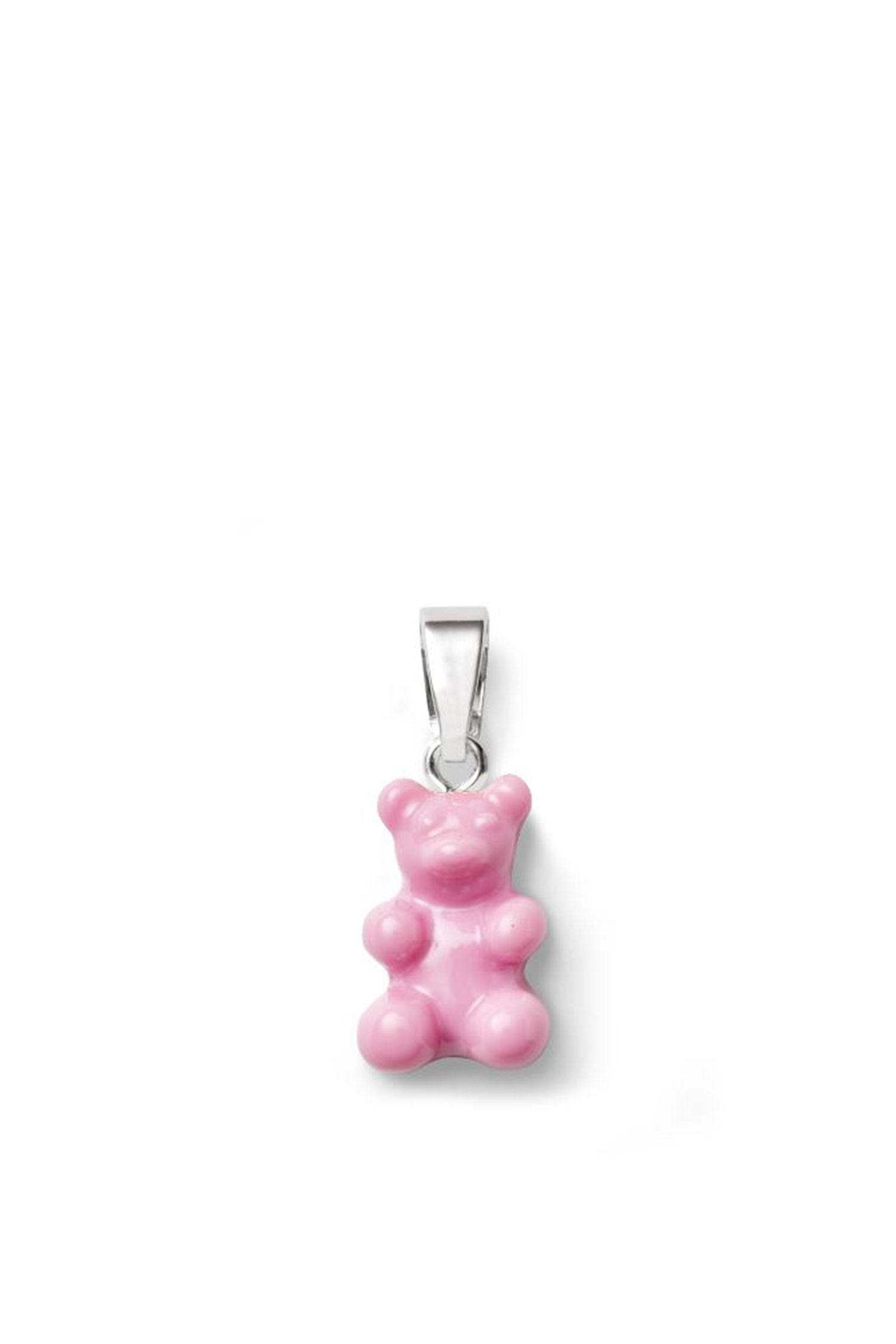 [CRYSTAL HAZE] Nostalgia bear Classic connector - Candy Pink (Silver)