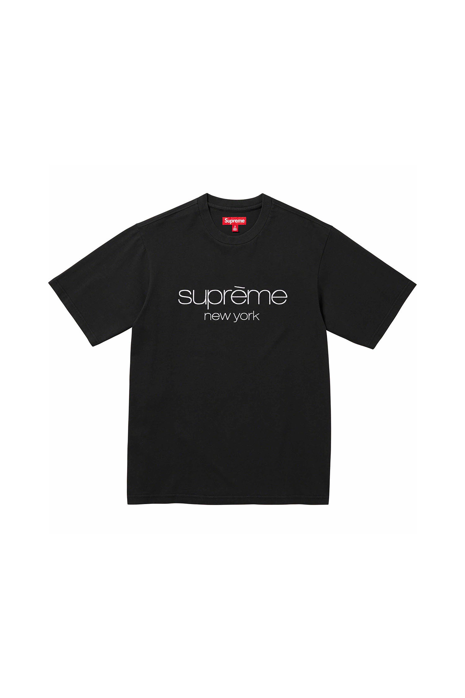 SUPREME] CLASSIC LOGO S/S TOP - BLACK_SUPREME