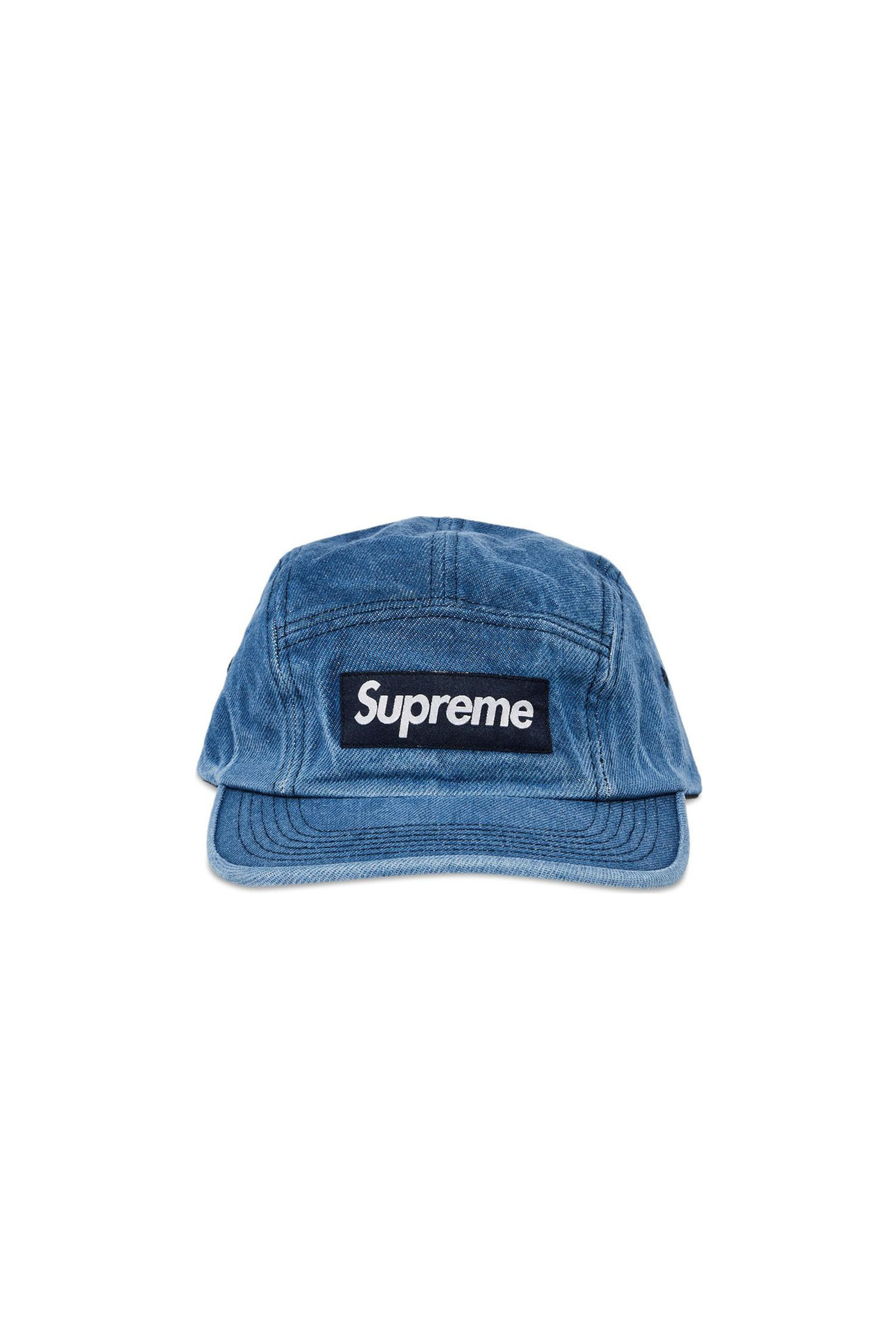 SUPREME] Washed Chino Twill Camp Cap - DENIM_SUPREME