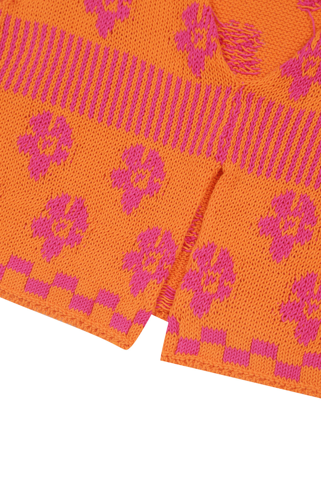 [TACH] LorezaKnit Top Orange & Magenta_TACH