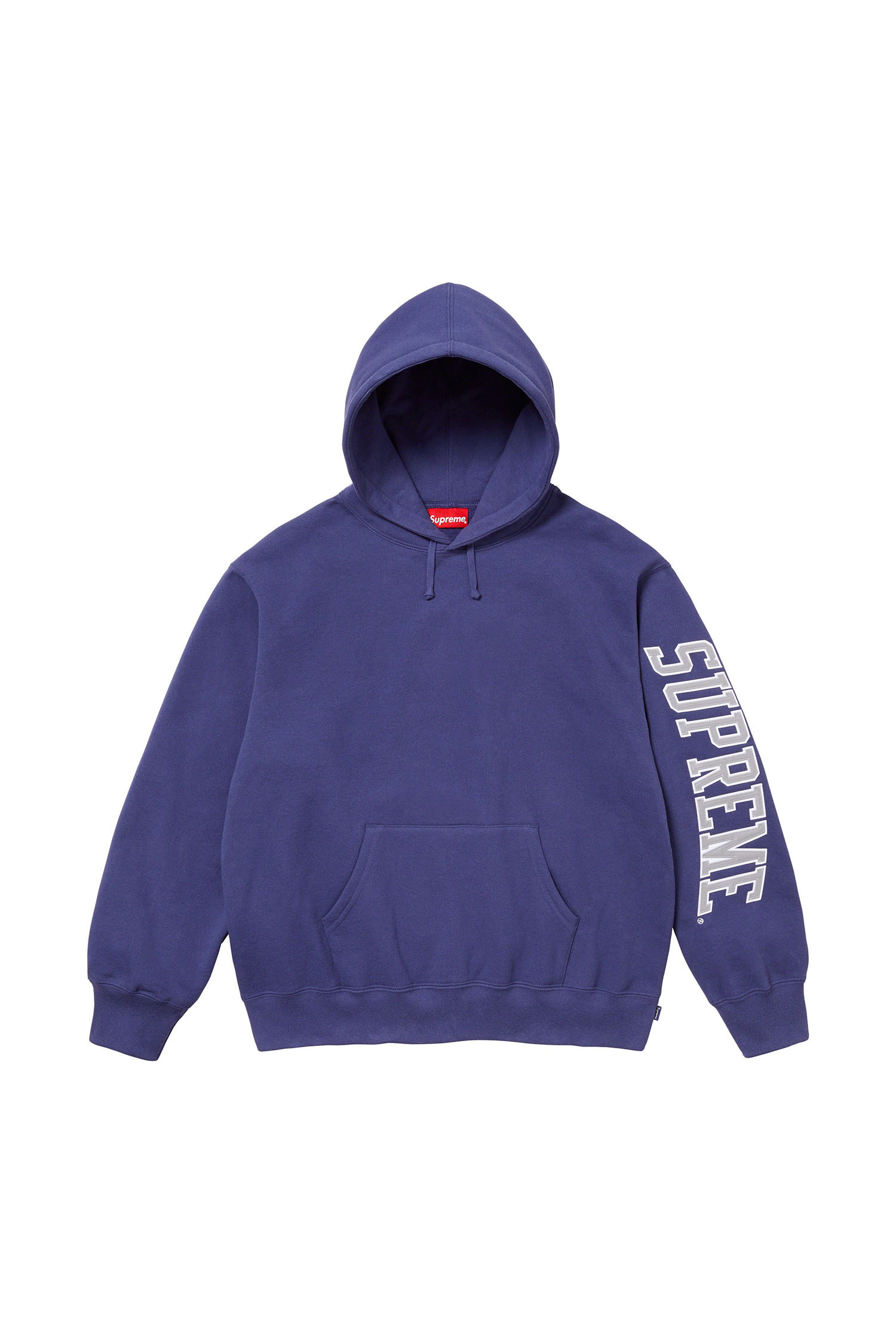 SUPREME - 후디 - [SUPREME] Sleeve Arc Hooded Sweatshirt - Washed Navy