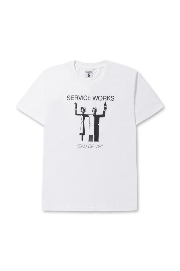 Service Works - 긴팔티셔츠 - [Service Works] Eau De Vie Tee - White SW-SS23-1033