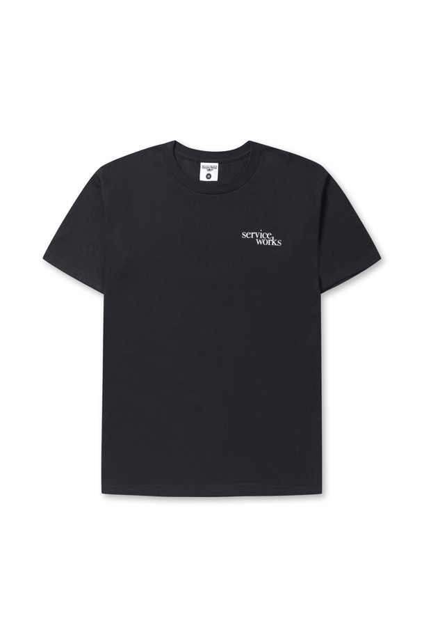 Service Works - 반팔티셔츠 - [Service Works] Dining Set Tee - Black SW-SS23-1038