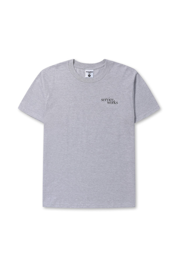 Service Works - 반팔티셔츠 - [Service Works] Dining Set Tee - Heather SW-SS23-1037