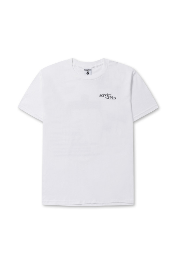 Service Works - 반팔티셔츠 - [Service Works] Dining Set Tee - White SW-SS23-1036