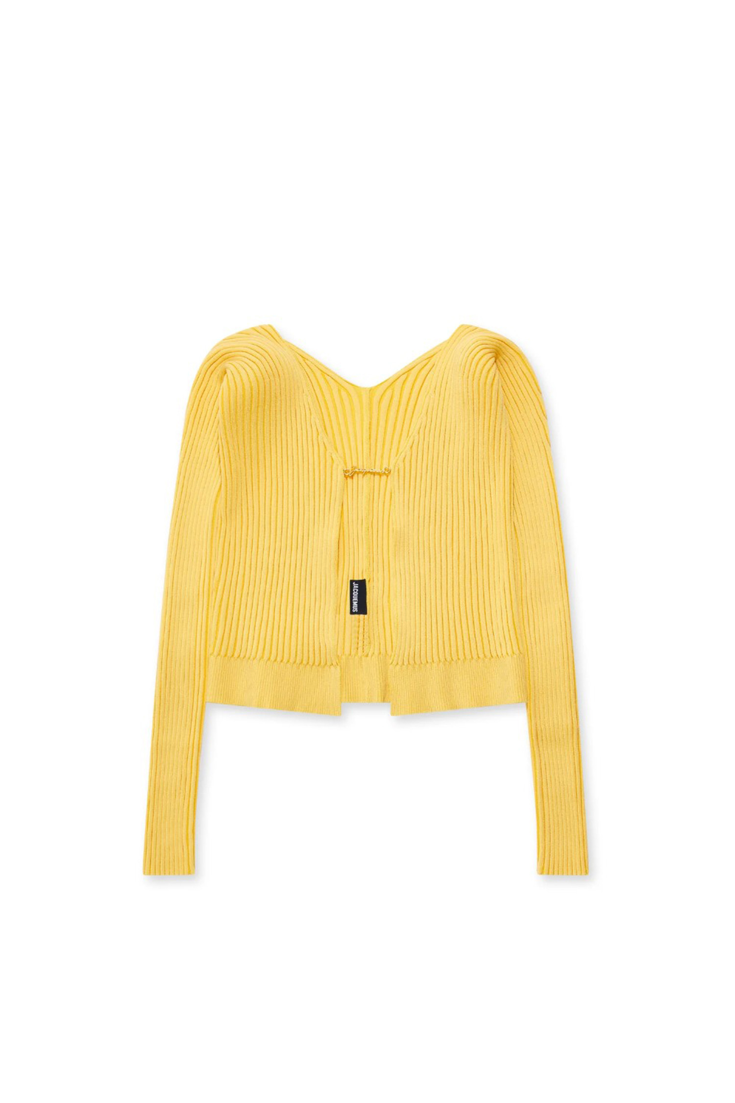 JACQUEMUS - 가디건 - [JACQUEMUS] LA MAILLE PRALU LONGUE - LIGHT YELLOW