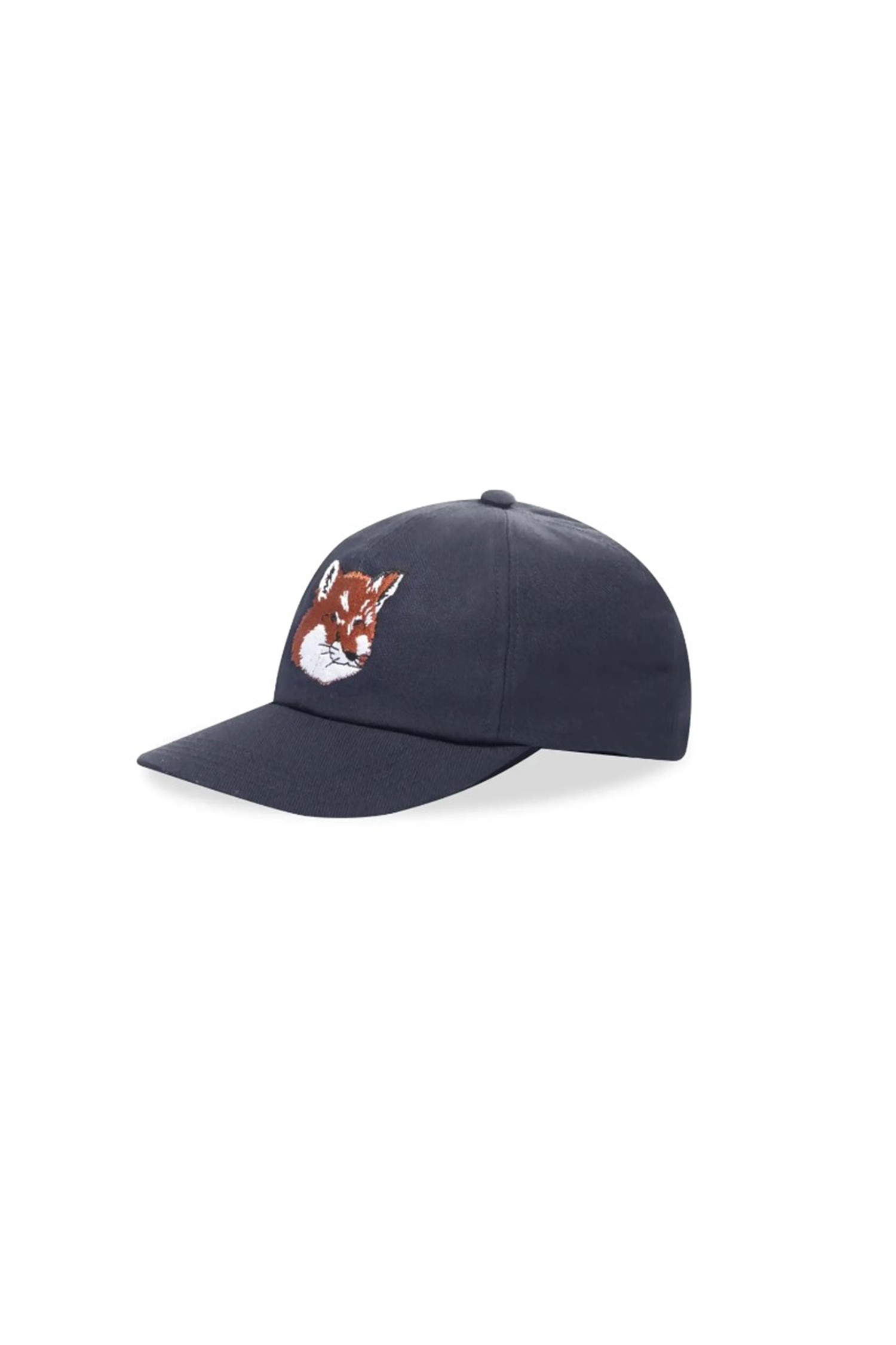 MAISON KITSUNE - 모자 - [MAISON KITSUNE] LARGE FOX HEAD EMBROIDERY 6P CAP - BLACK