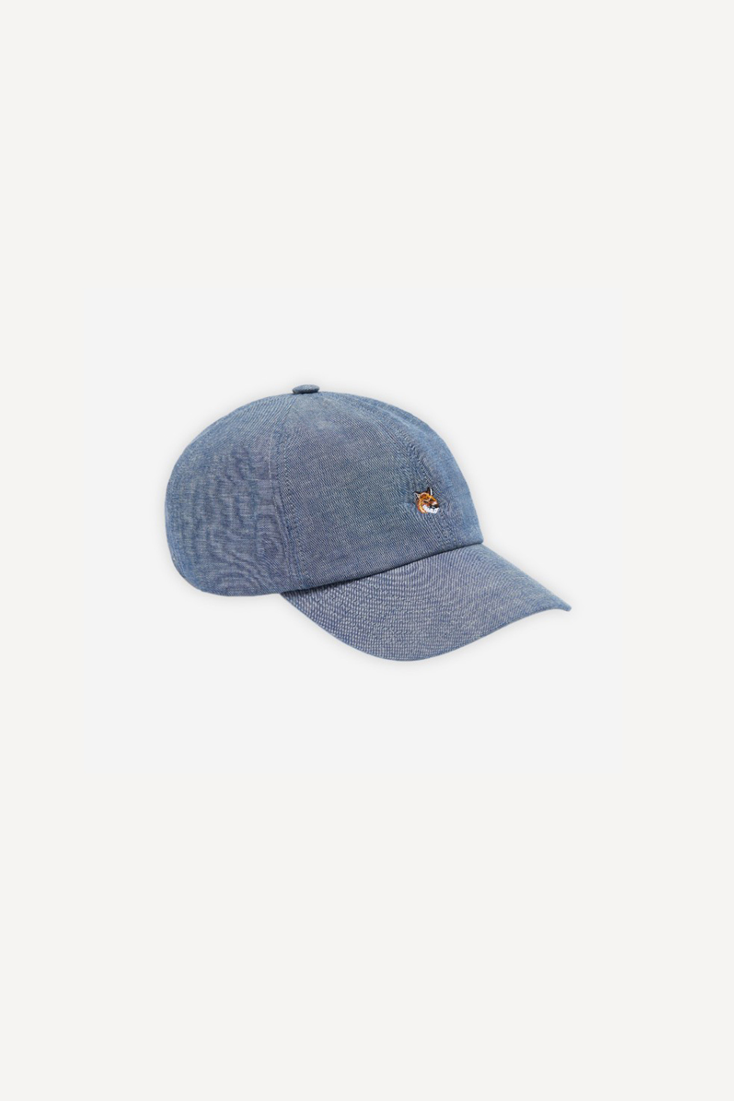 MAISON KITSUNE - 모자 - [MAISON KITSUNE] SMALL FOX HEAD EMBROIDERY 6P CAP - INDIGO