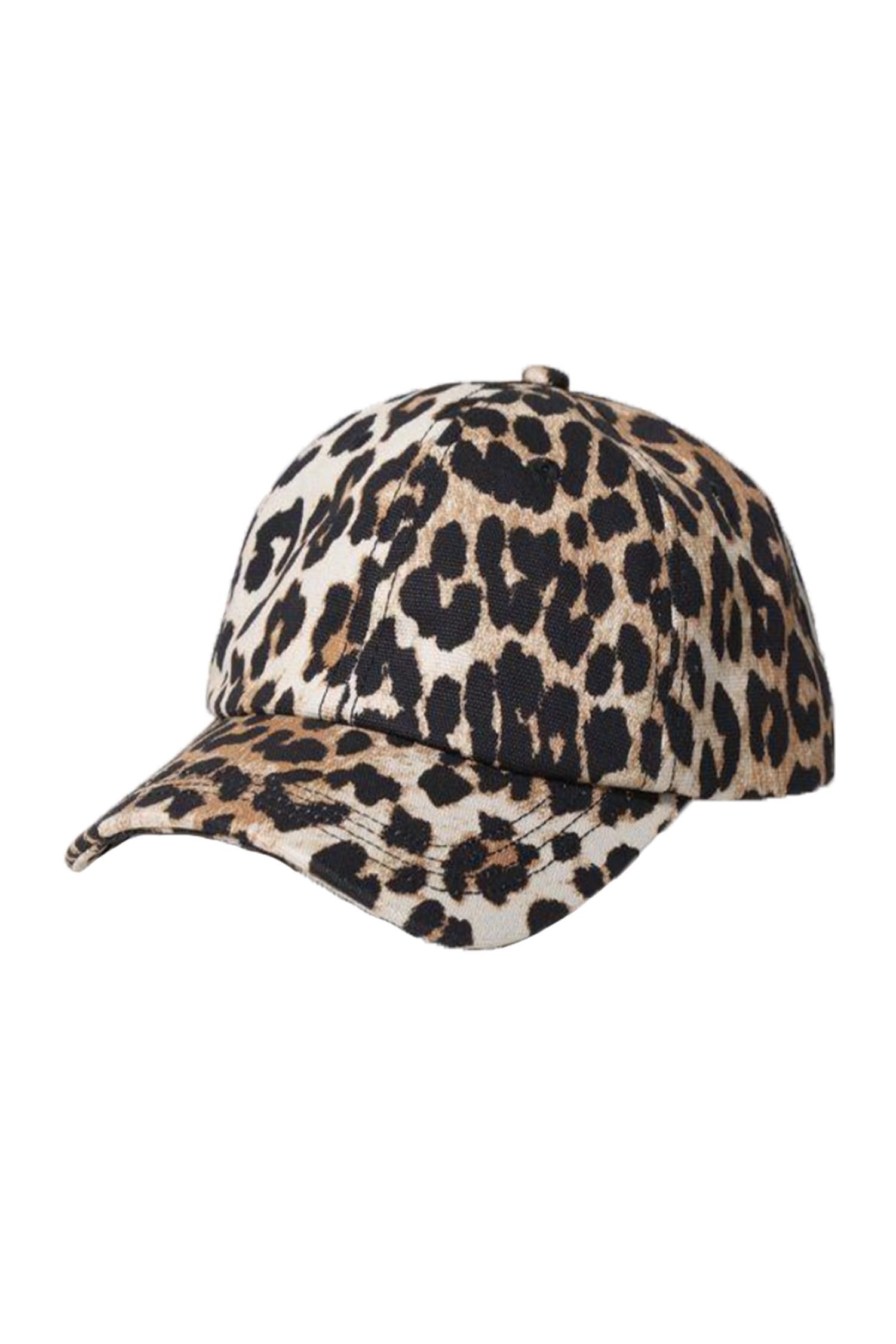 GANNI - 모자 - [GANNI] Cotton Canvas Cap A4259 Leopard 943