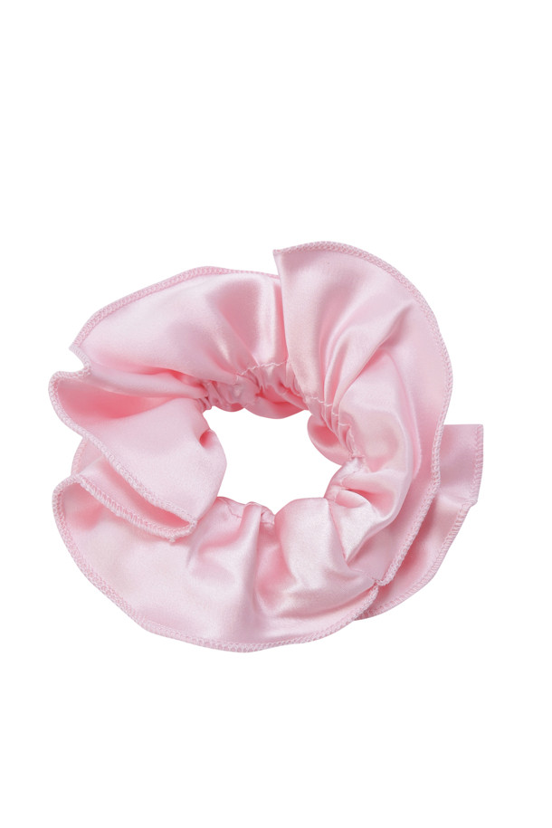 HAI - 헤어 ACC - [HOME OF HAI] DOUBLE FRILL SCRUNCHIE 47 - PINK