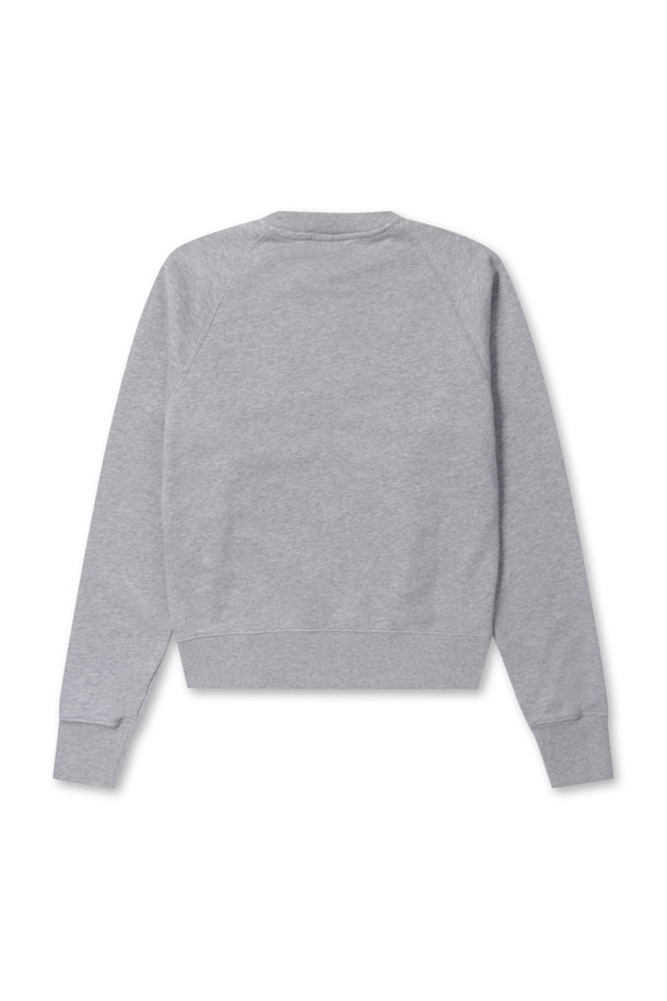 MAISON KITSUNE - 스웻셔츠 - [MAISON KITSUNE] WOMEN DRESSED FOX PATCH ADJUSTED SWEATSHIRT - GREY MELANGE